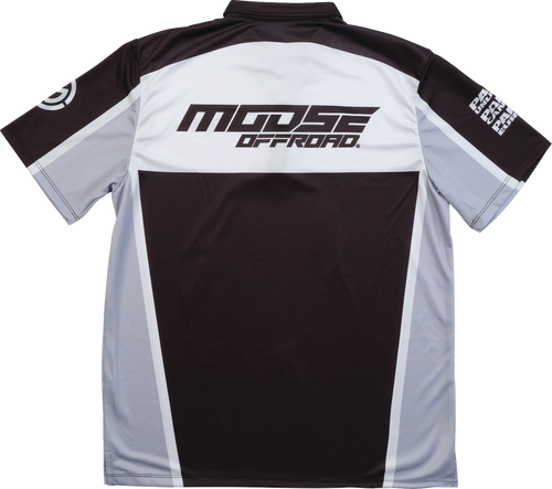 MOOSE OFFROAD Moose Pit Shirt - Black/Gray/White - 2XL MRS01DS01BKWH2R