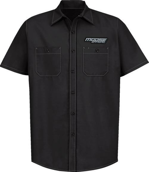 MOOSE OFFROAD Moose Offroad Shop Shirt - Black - Large MRS01S8BCHLR