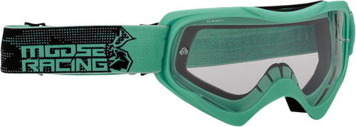 MOOSE OFFROAD Qualifier Goggle - Agroid - Mint - Clear Lens 2601-2657