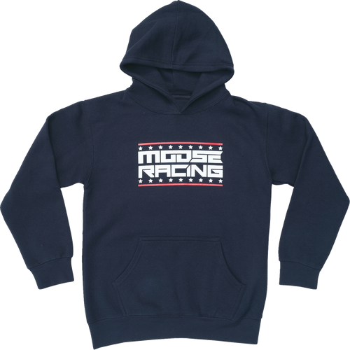 MOOSE OFFROAD Youth All-American Hoodie - Navy - Large 3052-0700