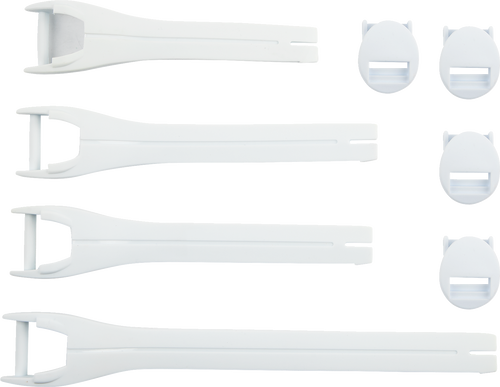 MOOSE OFFROAD Qualifier Boot Strap Kit - White - Size 10-15 3430-1017