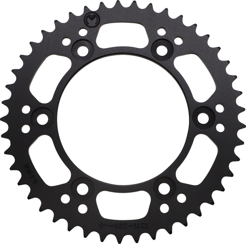 MOOSE OFFROAD Rear Sprocket - Aluminum - 45 Tooth - Black - Honda 1211-301-45-10