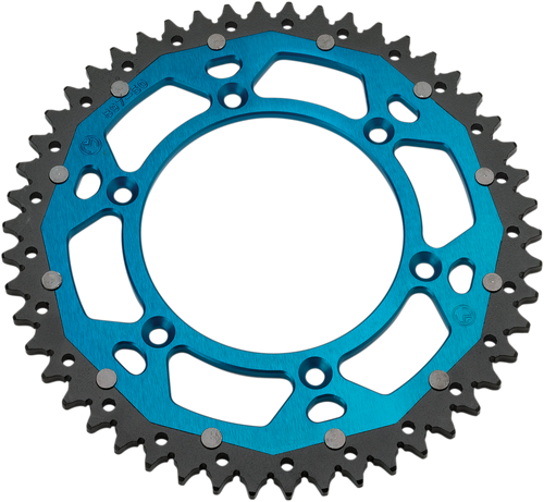MOOSE OFFROAD Dual Sprocket - 49 Tooth - Blue - Yamaha 1210-251-49-12X