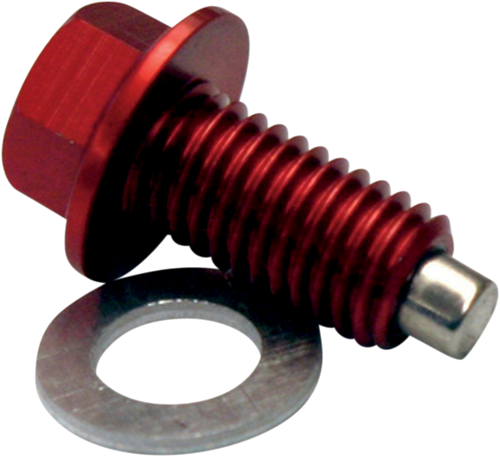 MOOSE OFFROAD Magnetic Drain Plug - Red - Kawasaki DP120