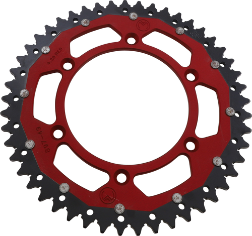 MOOSE OFFROAD Dual Sprocket - 49 Tooth - Red - Gas Gas 1210-897-49-13X