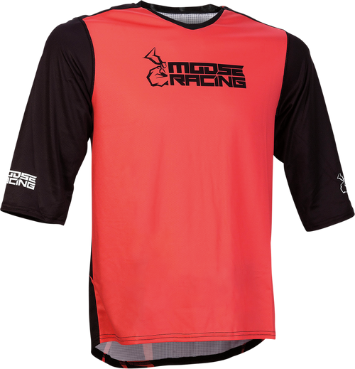 MOOSE OFFROAD MTB 3/4-Sleeve Jersey - Red - Large 5020-0246