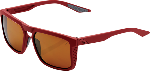 100% Renshaw Glasses - Soft Tact Crimson - Bronze Lens 61038-392-73