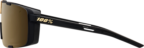 100% Eastcraft Sunglasses - Soft Tact Black - Soft Gold Mirror Lens 61045-258-01