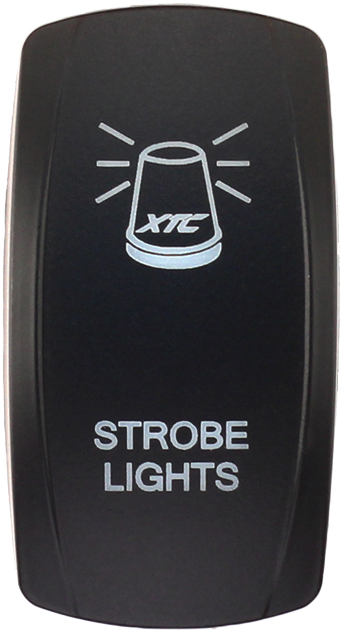 Dash Switch Rocker Face Strobe Light