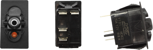 Dash Switch Body Momentary Amber Bottom