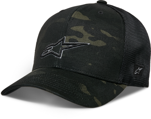 Recon Camo Trucker Hat Black Camo