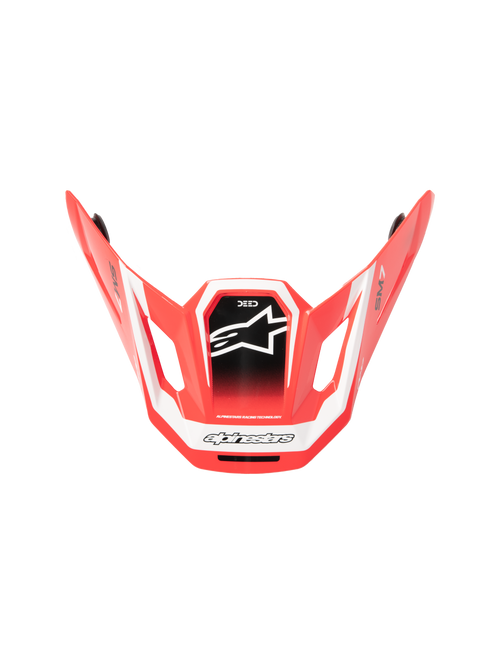 Sm7 Deed Visor Ece06 Red/Black/White Glossy