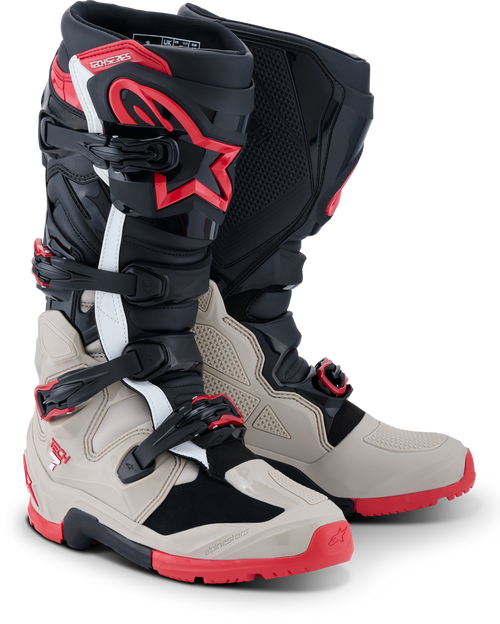 Tech 7 Enduro Blk/Light Gry/Bright Red 11