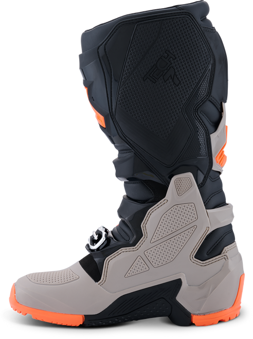 Tech 7 Enduro Blk/Warm Gry/Orange Fluo 12