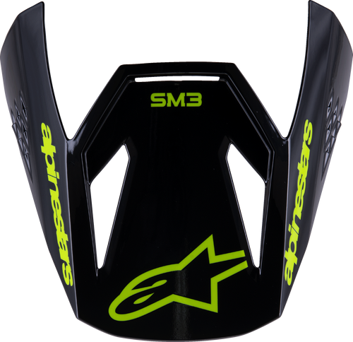 Sm3 Youth Radium Visor Black/Yellow Fluo Glossy