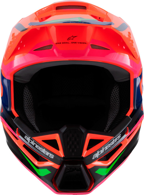 Sm3 Youth Deegan Helmet Orng Flo/Prpl/Pnk Fluo Ys
