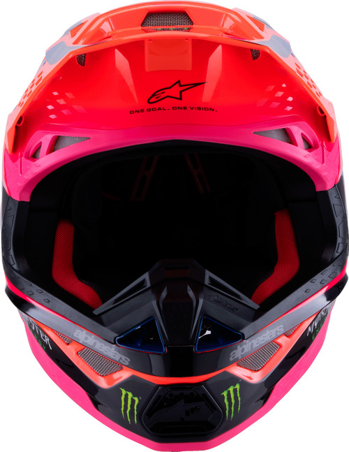 S M10 Deegan Helmet Orng Flo/Prpl/Pnk Fluo Xs