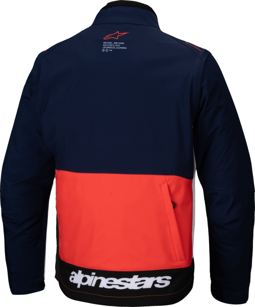 Lite Dura Softshell Jacket Navy/Hot Orange/White Sm