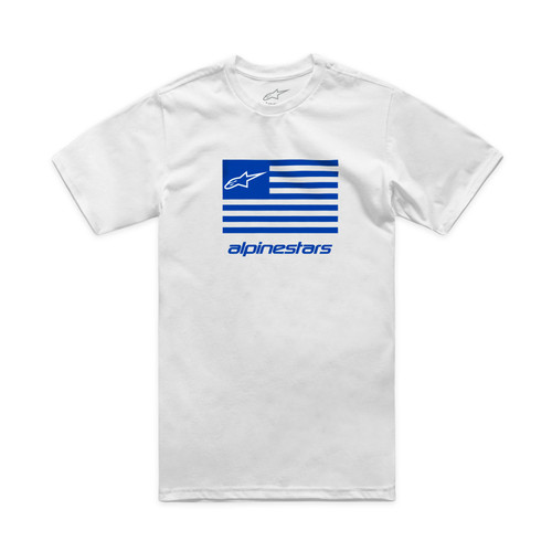 Flag Csf Tee White/Blue Lg