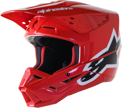 S M5 Corp Helmet Bright Red Glossy 2x