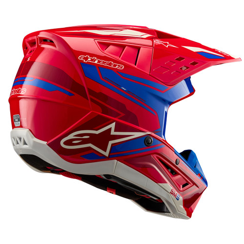 S M5 Action 2 Helmet Bright Red/Blue Glossy Md
