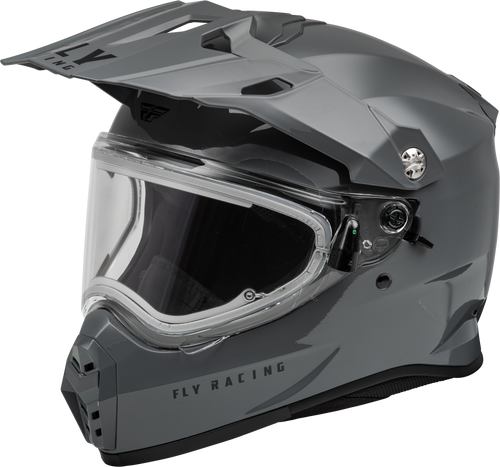 Trekker Cw Solid Helmet Elec Shld Grey 2x