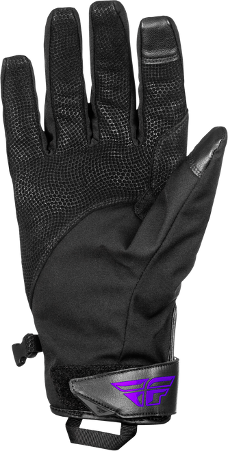 Title Long Gloves Black/Purple Lg