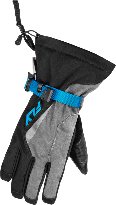 Title Gauntlet Gloves Light Grey/Black/Blue Lg