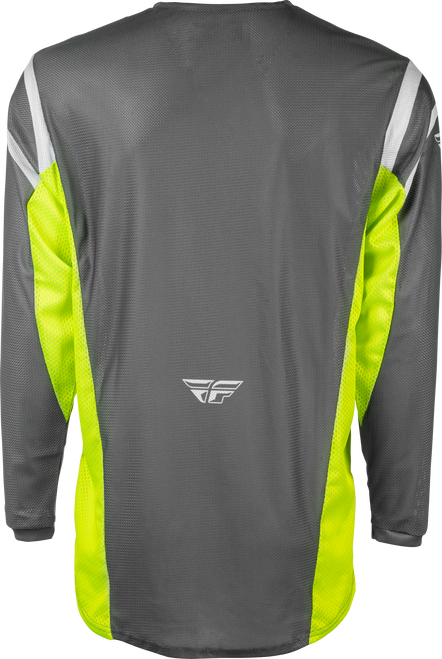 Kinetic Mesh Center Jersey Grey/White/Hi Vis Xl