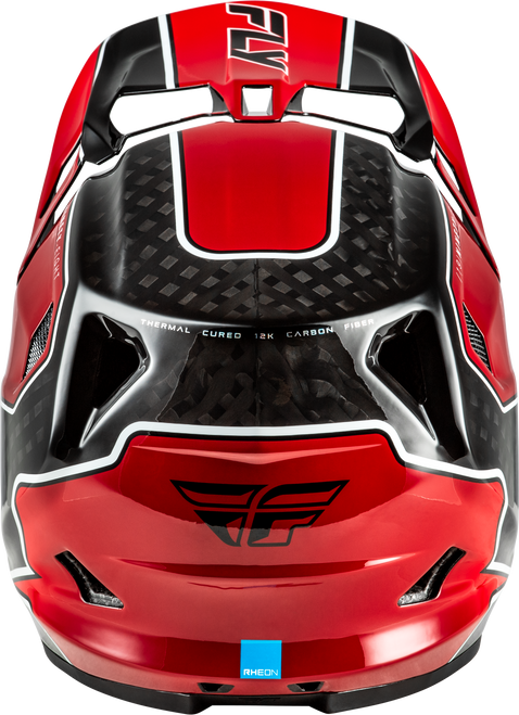 Werx R Flow Carbon Helmet Black Carbon/Red Md