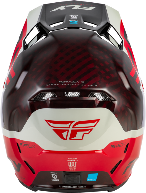 Formula S Carbon Byte Helmet Red Carbon/Red/Grey Xs