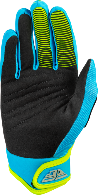 Youth F 16 Gloves Blue/Hi Vis Yxs
