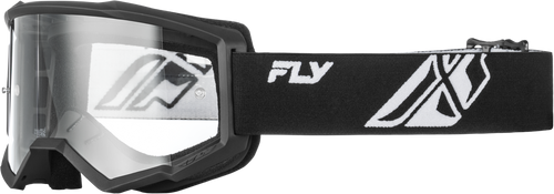 Focus Goggle Black/White W/ Clear Lens