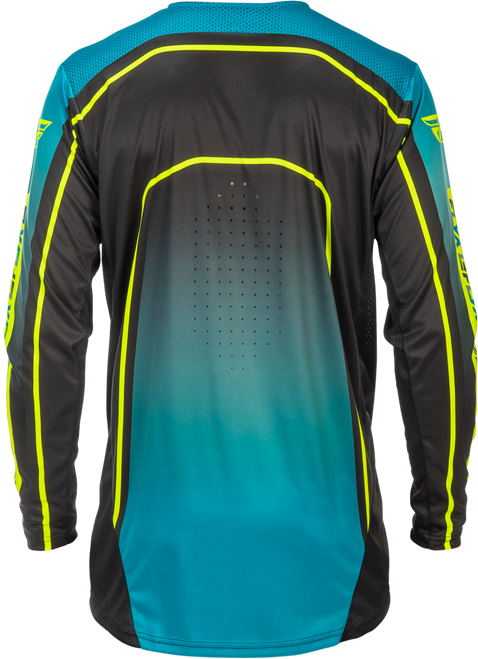 Rayce Bicycle Jersey Teal/Black/Lime Lg