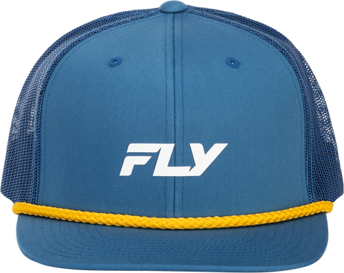 Fly Trucker Hat Blue/Yellow