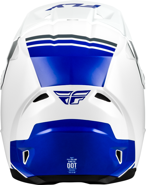 Kinetic Verdict Helmet White/Blue/Grey Lg