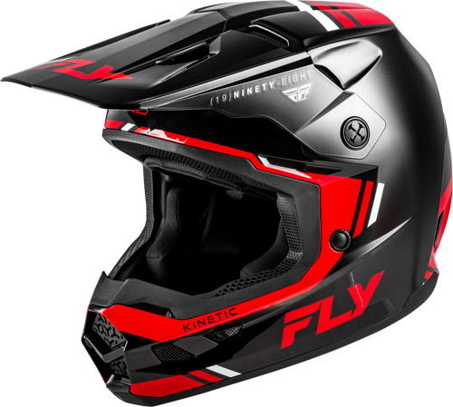Kinetic Verdict Helmet Black/Red/White Lg