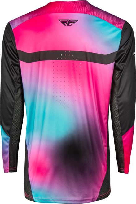 Youth Rayce Bicycle Jersey Fuschia/Black/Teal Ym