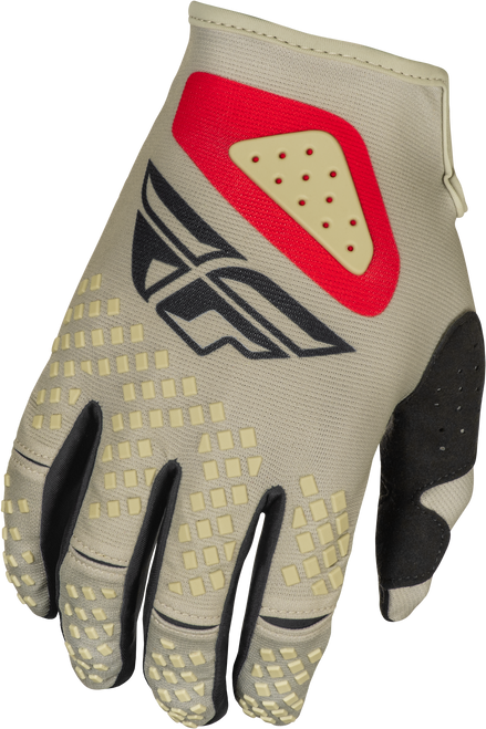 Kinetic Sym Gloves Light Grey/Red/Black Xs