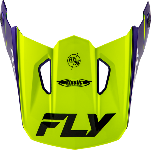 Kinetic Rally Helmet Visor Hi Vis/Blue/Black Md/Lg