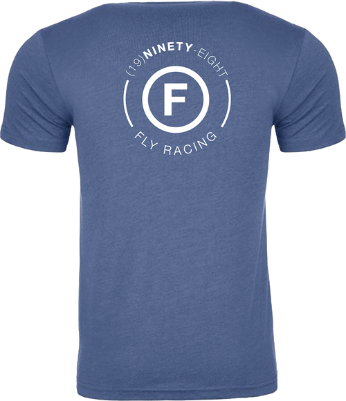 Fly Atom Tee Cool Blue Heather Lg