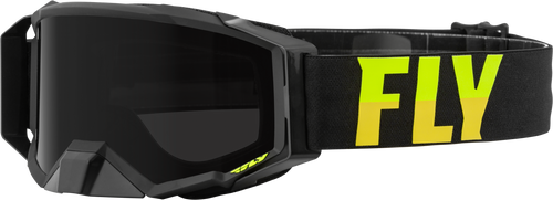 Zone Pro W/C Goggle Blk/Hi Vis W/Dark Smoke Hydro Lens