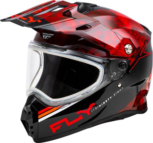 Trekker Cw Conceal Helmet Dual Shld Red/Black Xs