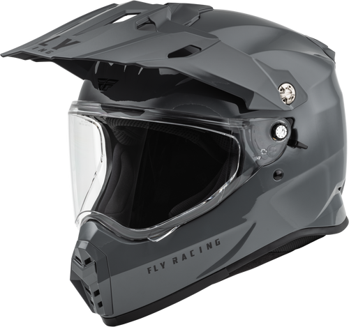 Trekker Solid Helmet Grey Lg