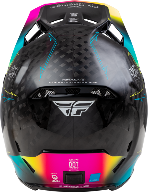 Formula S Carbon Legacy Helmet Black/Electric Blu/Fuschia 2x