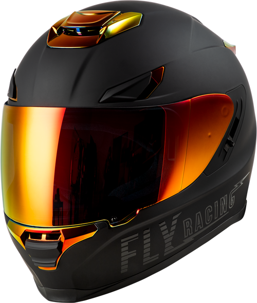 Sentinel Recon Helmet Matte Black/Fire Chrome Sm