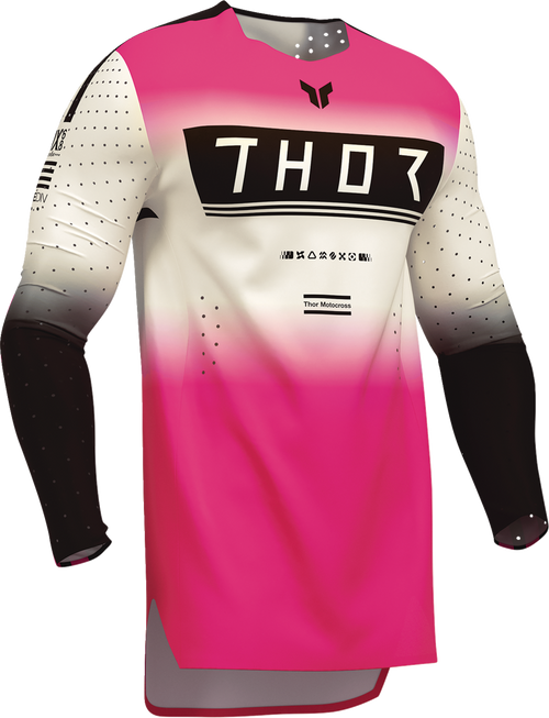 THOR Sportmode Geo Jersey - Vintage White/Pink - XL 2910-8760