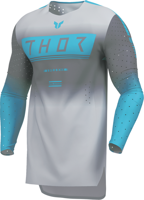 THOR Sportmode Geo Jersey - Charcoal/Gray - Large 2910-8749