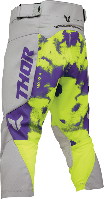 THOR Youth Launchmode Bleach Pants - Gray/Acid - US 24 2903-2618