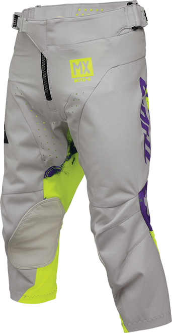 THOR Youth Launchmode Bleach Pants - Gray/Acid - US 20 2903-2616